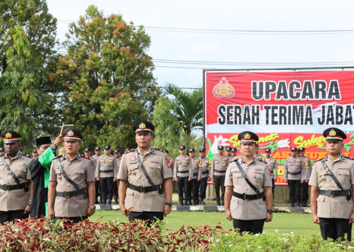 Kapolres Pimpin Upacara Sertijab Tiga Pejabat Polres Seluma, Berikut Daftarnya