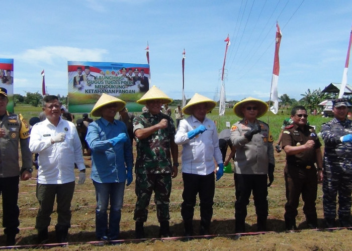 Polda Bengkulu Tanam Bibit Jagung Dukung Program 100 Hari Kerja Presiden Prabowo Subianto