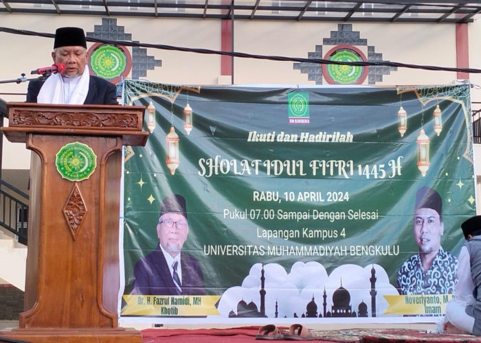 Salat Idulfitri Muhammadiyah dan Pemerintah Dilaksanakan Serentak, Ketua PWM Bengkulu: Harus Disyukuri