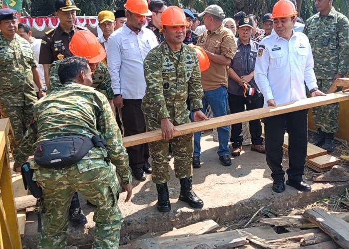 3 Bulan Rusak Parah, Jembatan Taba Pasmah Bengkulu Tengah Mulai Dibeton