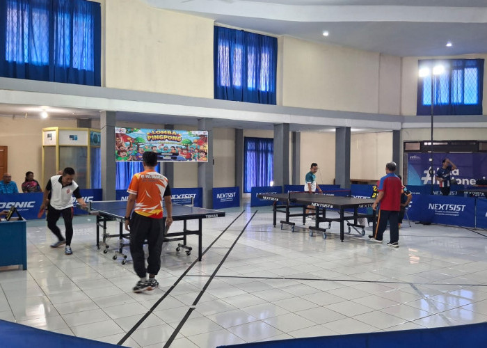 Hari Bhakti Postel ke-81, Balmon Bengkulu Pererat Silaturahmi Lewat Lomba Pingpong