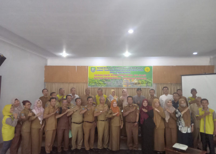 Dinas TPHP Provinsi Bengkulu Gelar Sosialisasi Peraturan dan Aplikasi Sistem Pembenihan Pangan 
