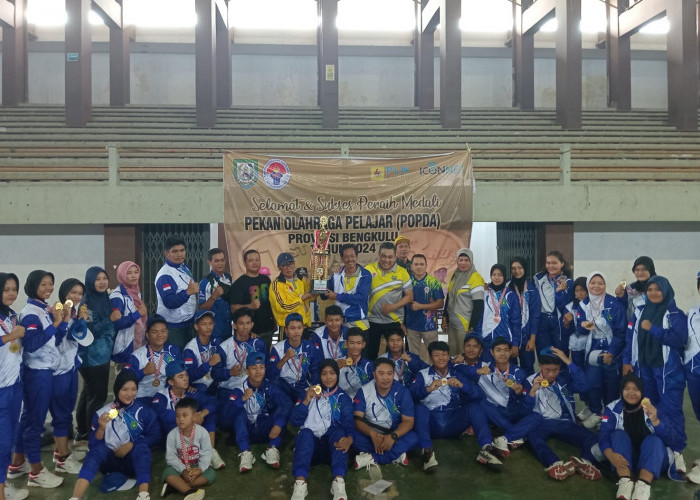 Selamat! Kota Bengkulu Juara Umum POPDA 2024 Sabet 46 Medali