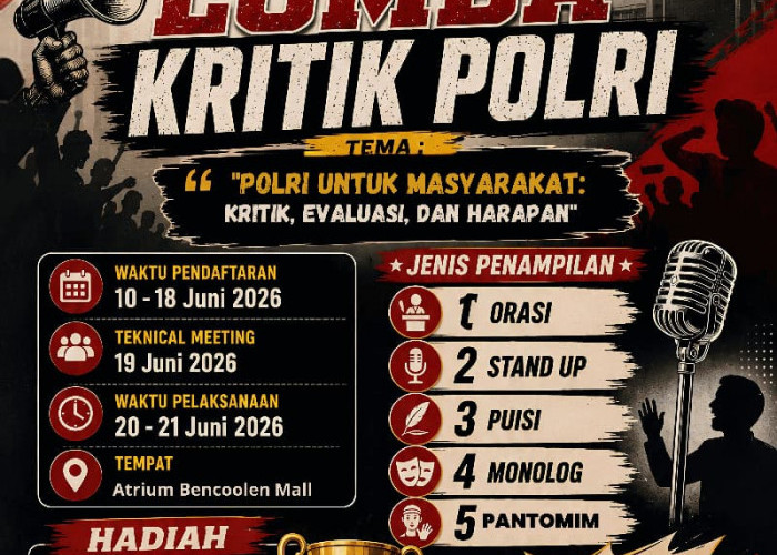DPD IMM Bengkulu Bersama Polda Buka Ajang Kritik Kreatif, Pendaftaran Gratis!