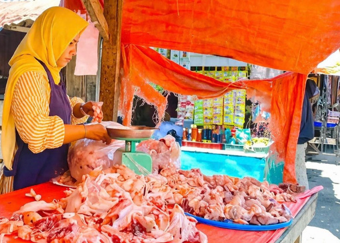 Imbas Permintaan Program MBG, Harga Ayam di Pasar Ampera Masih Tertahan di Angka Rp43 Ribu