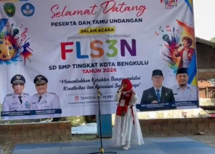 Ratusan Siswa SD dan SMP se-Kota Bengkulu Unjuk Bakat di Ajang FLS3N