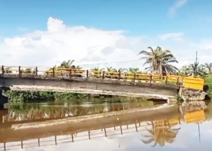 Terkikis Abrasi, Jembatan Peninggalan Kolonial Inggris di Seluma Terancam Putus