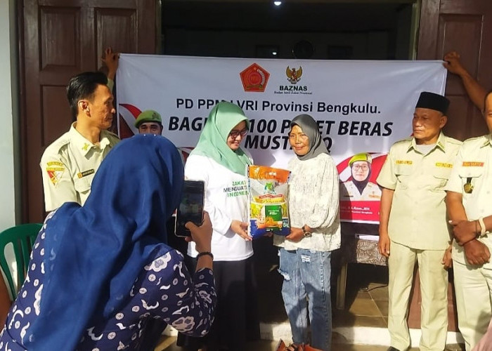 PPM LVRI Bengkulu Bagikan 100 Paket Beras kepada Kaum Mustahik di Bulan Ramadan