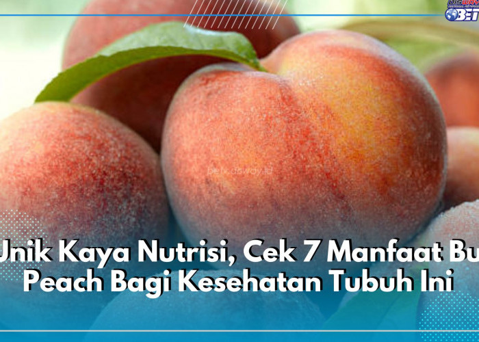 Si Unik Kaya Nutrisi, Cek 7 Manfaat Buah Peach Bagi Kesehatan Tubuh Ini