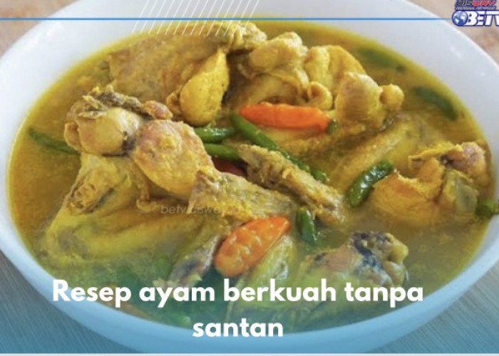 5 Resep Olahan Ayam Berkuah tanpa Santan, Nomor 4 Paling Populer, Cek Sekarang