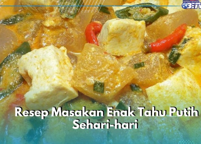 Cek Resep Enak Masakan Tahu Putih, Cobain Sajian Sehari-hari Ini!