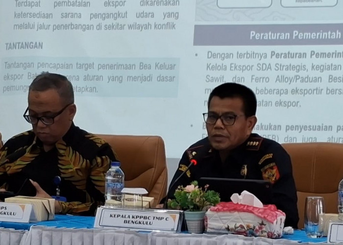Penerimaan Bea Cukai Bengkulu Capai Rp1,8 Miliar, Ekspor Sentuh Rp418,7 Miliar