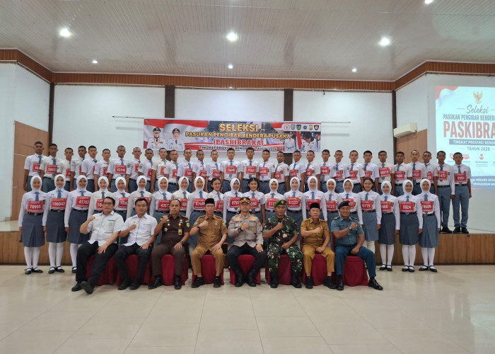 51 Pelajar Terbaik Ikuti Seleksi Paskibraka Provinsi Bengkulu, Target 3 Pasang ke Nasional