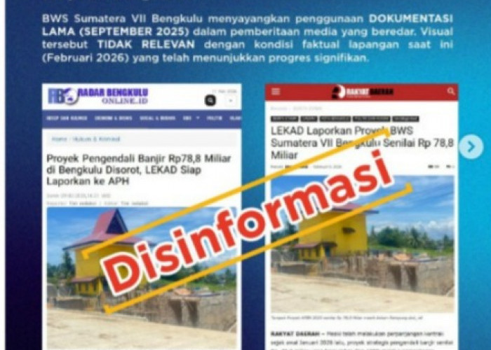 JMSI Bengkulu Kritik Pelabelan Hoaks oleh BWSS VII, Minta Unggahan Dihapus dan Klarifikasi Terbuka