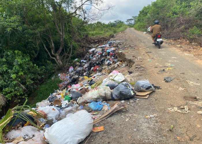 Masih Berseragam Dinas, Oknum ASN Seluma Terekam Kamera Buang Sampah ke Semak