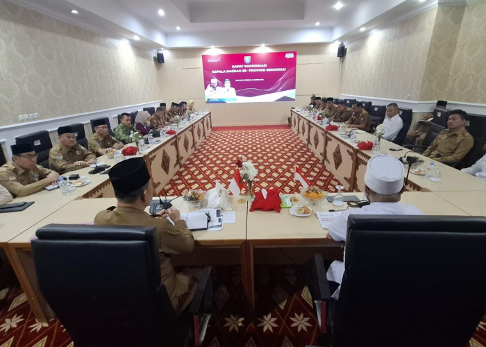 Rakor Kepala Daerah se-Provinsi Bengkulu Bahas Arah Pembangunan, 7 Sektor Jadi Fokus Utama 