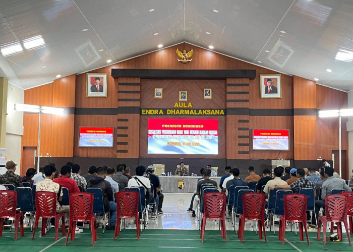 Tindaklanjut Keluhan Soal Tarik Paksa Kendaraan, Polresta Bengkulu Gelar Sosialisasi Pengamanan Objek Fidu