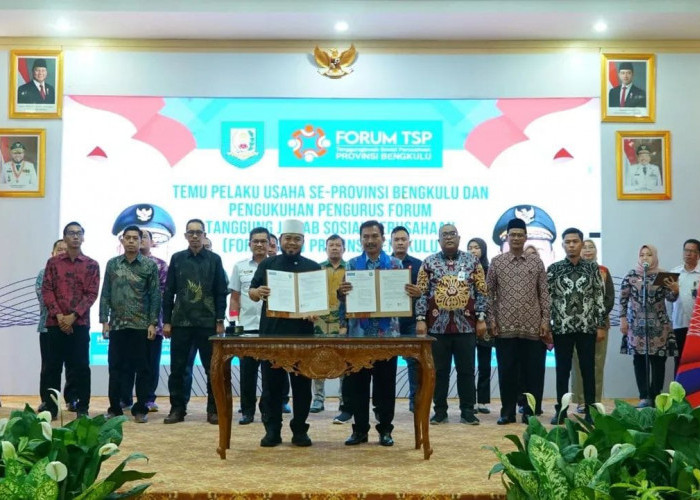 Gubernur Helmi Hasan Kukuhkan Kepengurusan Forum TSP Provinsi Bengkulu 