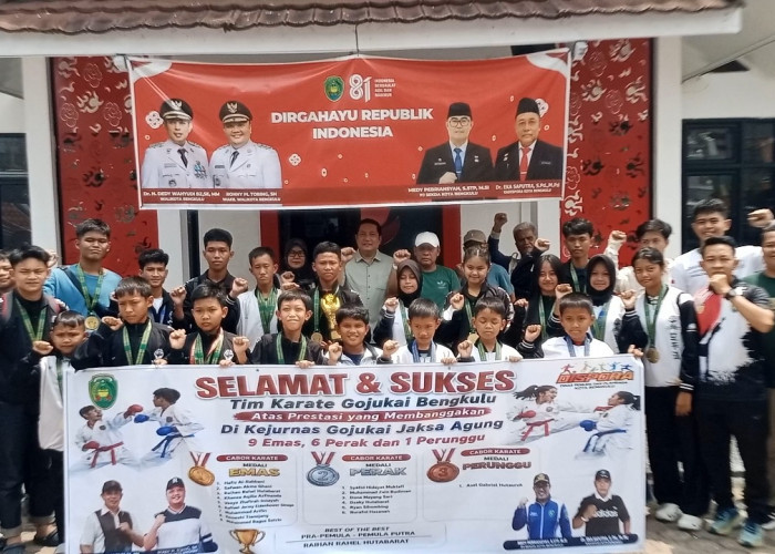 Gojukai Bengkulu Sabet 16 Medali dan Best of the Best di Kejurnas Jaksa Agung