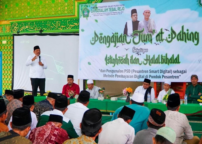 Wagub Bengkulu Pastikan Pencetakan Sawah di Pesantren Darusalam Tegal Rejo Bengkulu Utara 