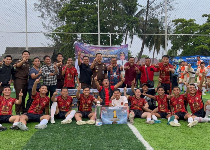 Kejati Bengkulu Juara 1 Turnamen Mini Soccer Piala Gubernur 2026