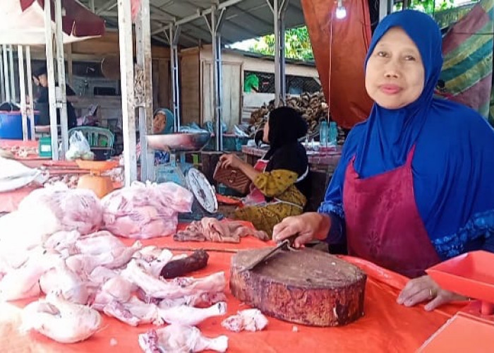 Hari Keempat Lebaran, Harga Daging Ayam di Bengkulu Utara Naik Signifikan