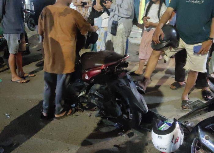 Kecelakaan Dua Sepeda Motor di Sawah Lebar, Satu Orang Luka Berat