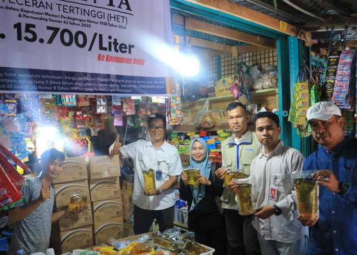 Harga Minyakita di Bengkulu Stabil Rp15.700, BULOG Pastikan Stok Aman di Pasar Tradisional