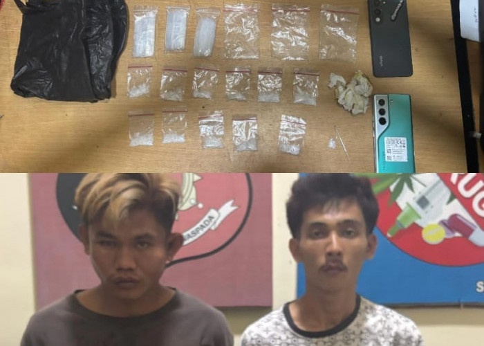 Polres Kepahiang Gagalkan Peredaran 14 Paket Sabu, 2 Pemuda Asal Empat Lawang Ditangkap