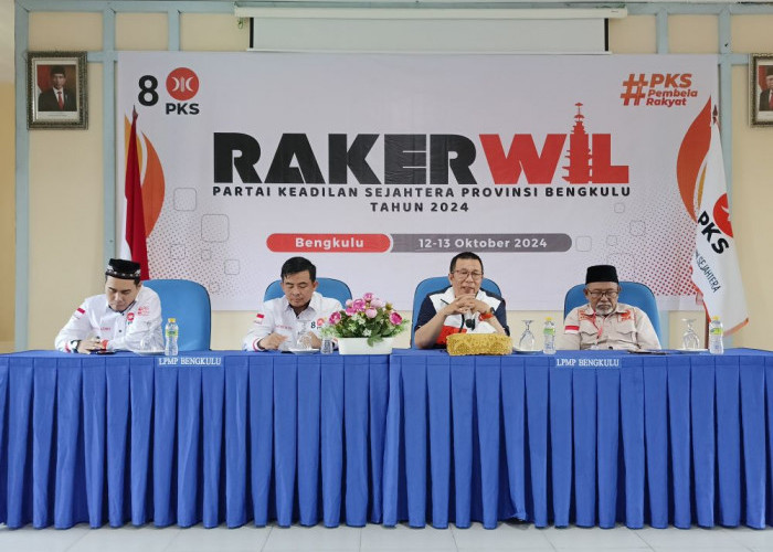 Rakerwil PKS Bahas Kemenangan di Pilkada, Kader Maju di Kota Bengkulu dan Rejang Lebong Fokus Utama 