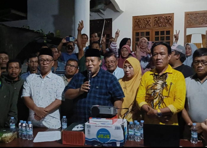 Unggul Hitung Cepat Pilbup Mukomuko, Huda-Rahmadi Gelar Konferensi Pers Kemenangan