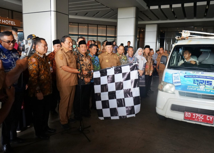 Bayar Pajak Motor Kini Cukup Scan QRIS, Wagub Bengkulu Resmikan 10 Armada Samling Digital