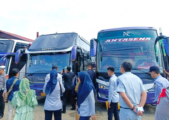 Ram Check Jelang Nataru, Tim Gabungan Temukan 1 Unit Bus Tidak Layak Jalan