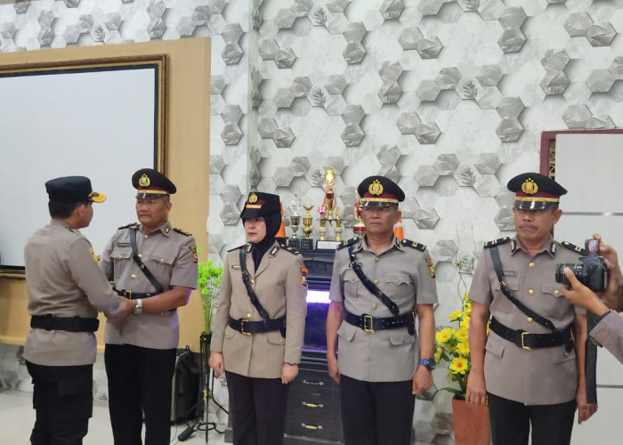 Kapolresta Bengkulu Pimpin Sertijab, 2 Jabatan Perwira Bergeser