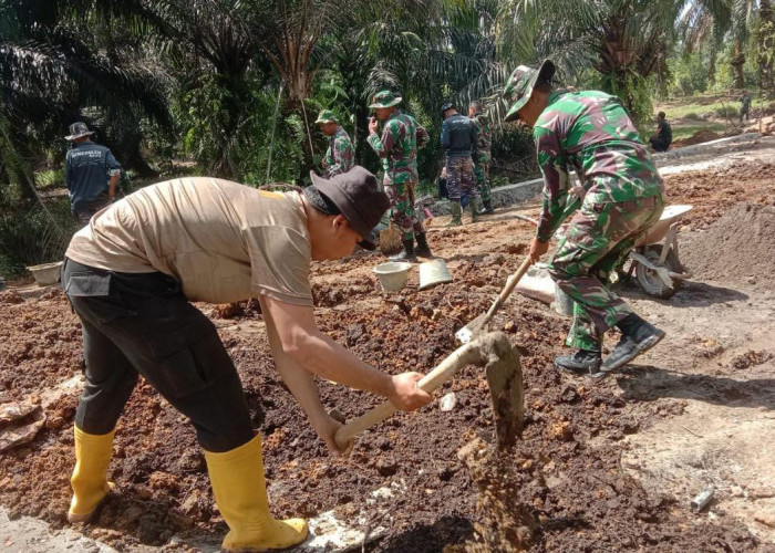 Sinergitas TNI-Polri Dalam Program TMMD Reguler, Percepat Pemerataan Pembangunan Kota Bengkulu