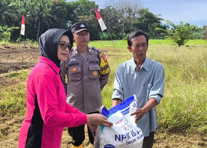 Dukung Swasembada Pangan, Bhayangkari Cabang Kota Bengkulu Tanam 100 Bibit Sayur