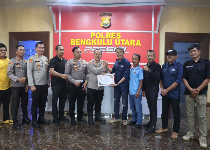 Perkuat Sinergi dengan Media Siber, Polres Bengkulu Utara Raih Penghargaan dari JMSI