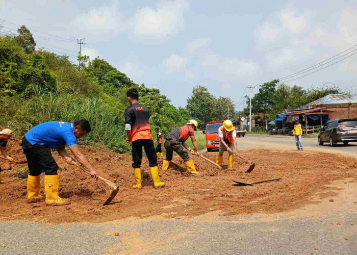 Longsor Tutup Sebagian Jalan Manna-Kaur Bengkulu Selatan, BPBD Turunkan Tim Bersihkan Material Tanah