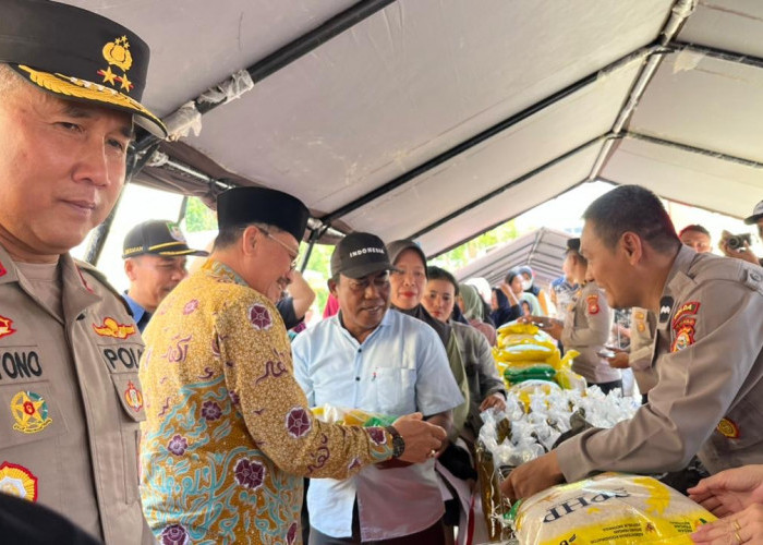 Sinergi Pemprov dan Polda Bengkulu Gelar Pangan Murah, Jual Beras SPHP Rp56.500 Jelang Lebaran