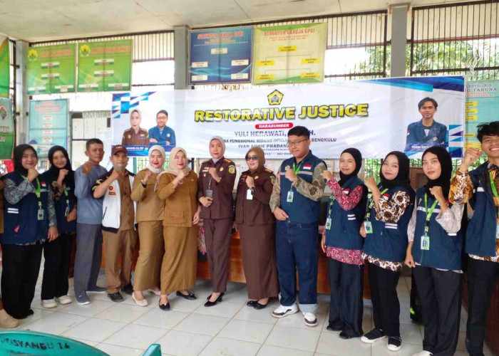 Gandeng Mahasiswa KKN UNIB, Kejati Bengkulu Berikan Penyuluhan Hukum Restorative Justice di Seluma