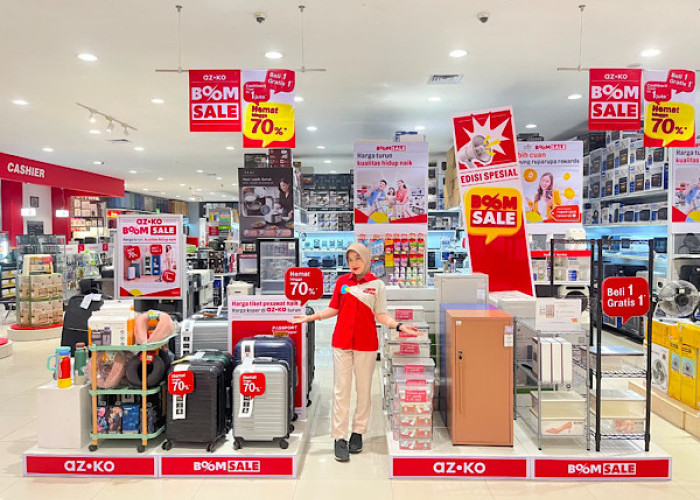 Hanya Setahun Sekali, AZKO BOOM SALE Manjakan Pelanggan dengan Diskon hingga 70 Persen