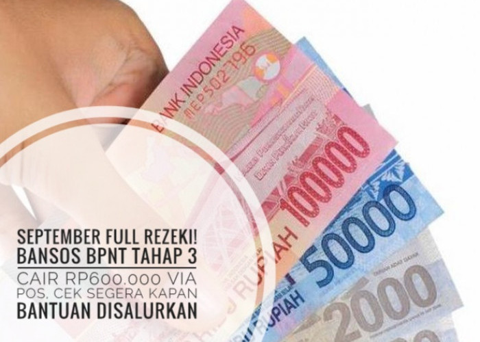 September Full Rezeki! Bansos BPNT Tahap 3 Cair Rp600.000 Via Pos, Cek Segera Kapan Bantuan Disalurkan