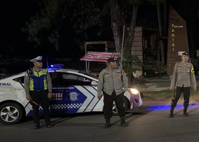 Patroli Tengah Malam, Satlantas Polresta Bengkulu Sasar Titik Rawan Balap Liar dan Kejahatan Jalanan