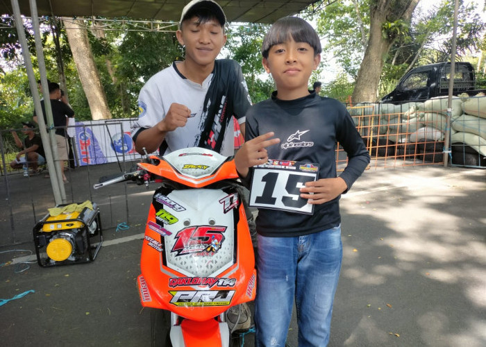 Bocah 13 Tahun Pamer Aksi di Lintasan Race Championship Piala Gubernur di Kepahiang