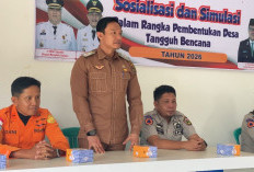 BPBD Bengkulu Selatan Gelar Sosialisasi dan Simulasi Pembentukan Desa Tangguh Bencana di Nanjungan