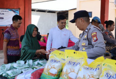 Gelar Bazar Pangan Murah, Polres Bengkulu Selatan Jual Beras SPHP Rp58 Ribu Jelang Lebaran