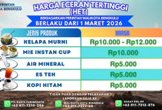 Resmi! Inilah Daftar HET Makanan dan Minuman di Pantai Panjang Bengkulu Selama Libur Lebaran