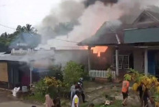 Kebakaran Awal Tahun 2026, Ruko Manisan di Pasar Tais Seluma Hangus Dilalap Si Jago Merah