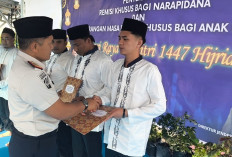 Idulfitri 1447 H, 1 Warga Binaan Lapas Kelas IIA Bengkulu Sujud Syukur Langsung Bebas