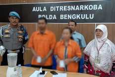 Kantongi Untung Rp4 Juta per Transaksi, 125 Paket Sabu Milik 2 Pengedar Diblender Polda Bengkulu